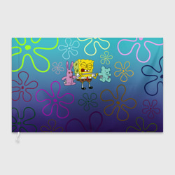 Флаг 3D  Spongebob workout