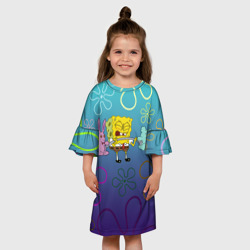 Детское платье 3D  Spongebob workout - фото 2