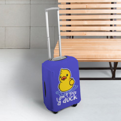Чехол для чемодана 3D I do not Give a Duck - фото 2