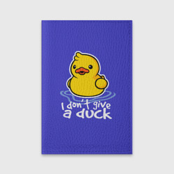 Обложка для паспорта матовая кожа I do not Give a Duck