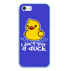 Чехол для iPhone 5/5S матовый I do not Give a Duck