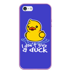 Чехол для iPhone 5/5S матовый I do not Give a Duck