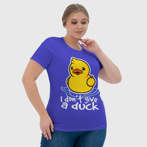 Женская футболка 3D с принтом I do not Give a Duck, фото #4
