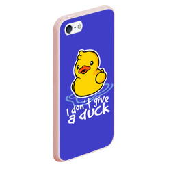 Чехол для iPhone 5/5S матовый I do not Give a Duck - фото 2