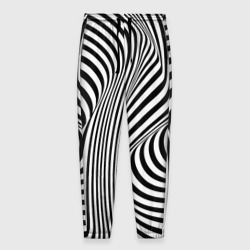 Мужские брюки 3D Цвета зебры оптическая иллюзия 
