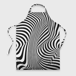 Фартук 3D Цвета зебры оптическая иллюзия 