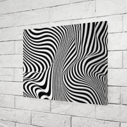 Холст прямоугольный Цвета зебры оптическая иллюзия  - фото 2