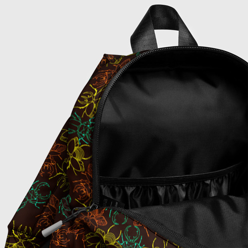 Детский рюкзак 3D с принтом Разноцветные жуки, фото #4