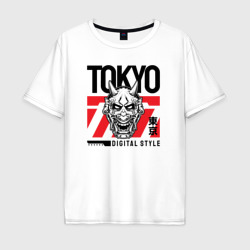 Мужская футболка хлопок Oversize Tokyo digital style