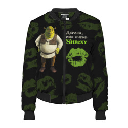 Женский бомбер 3D Shrexy Shrek