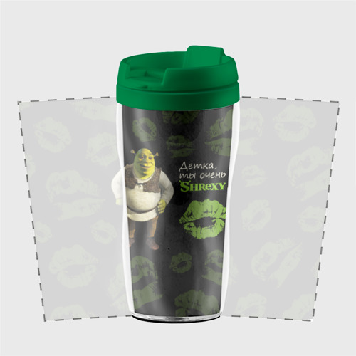 Термокружка-непроливайка Shrexy Shrek, цвет зеленый - фото 2
