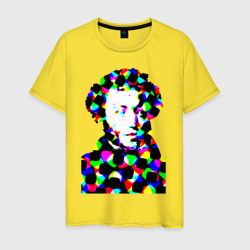 Pushkin – Мужская футболка хлопок с принтом купить со скидкой в -20%
