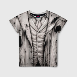 Детская футболка 3D Рваный костюм мертвеца