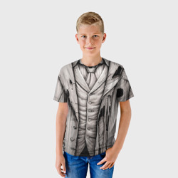 Детская футболка 3D Рваный костюм мертвеца - фото 2