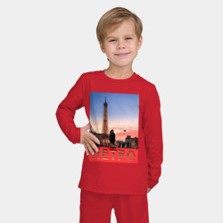 Детская пижама с лонгсливом хлопок Moмo - Париж - фото 2