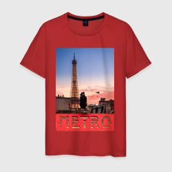 Moмo - Париж – Мужская футболка хлопок с принтом купить со скидкой в -20%