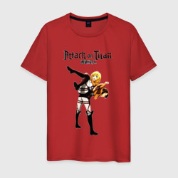 Атака титанов имир и хистория – Мужская футболка хлопок с принтом купить со скидкой в -20%