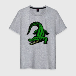 Крадущийся крокодил – Мужская футболка хлопок с принтом купить со скидкой в -20%