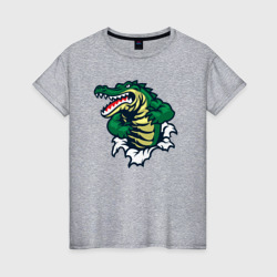Душа крокодила – Женская футболка хлопок с принтом купить со скидкой в -20%