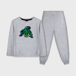 Детская пижама с лонгсливом хлопок Крадущийся аллигатор