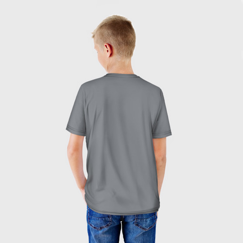 Детская футболка 3D с принтом High fashion retro style, вид сзади #2