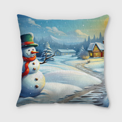 Подушка 3D Зима новый  год