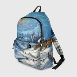 Рюкзак 3D Зимние  снежные  елки