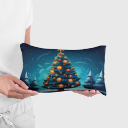 Подушка 3D антистресс Новогодняя елка  с шарами - фото 2