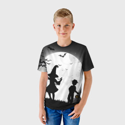 Детская футболка 3D Дети на ночной прогулке  - фото 2
