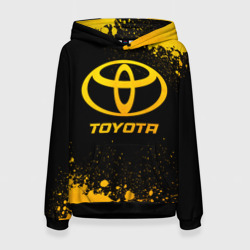 Женская толстовка 3D Toyota - gold gradient