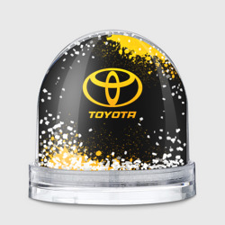 Игрушка Снежный шар Toyota - gold gradient