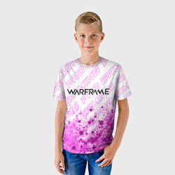 Детская футболка 3D Warframe pro gaming посередине - фото 2