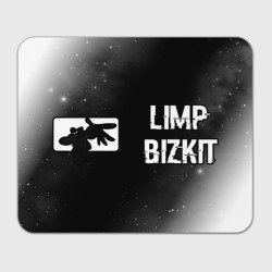 Прямоугольный коврик для мышки Limp Bizkit glitch на темном фоне по-горизонтали