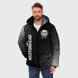 Мужская зимняя куртка 3D Motorhead glitch на темном фоне вертикально - фото 2