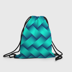 Рюкзак-мешок 3D Бирюзовое переплетение  