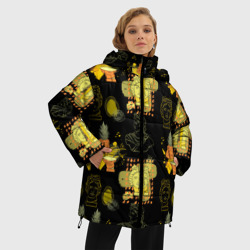 Женская зимняя куртка Oversize Паттерн бюстов - фото 2