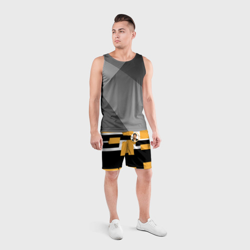 Мужские шорты спортивные Илон идея, цвет 3D печать - фото 4