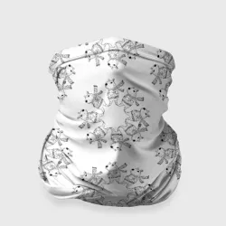 Бандана-труба 3D Хоровод капибары - раскраска