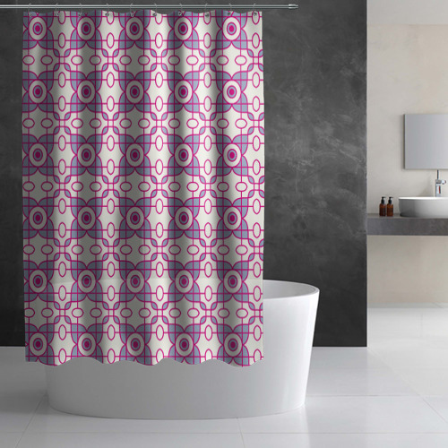 Штора 3D для ванной Художественные цветы - фото 3