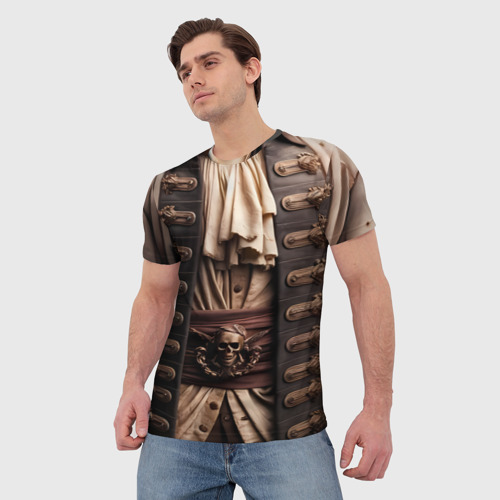 Мужская футболка 3D Наряд пирата, цвет 3D печать - фото 3
