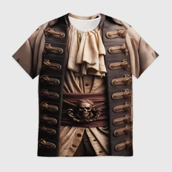 Мужская футболка 3D Наряд пирата