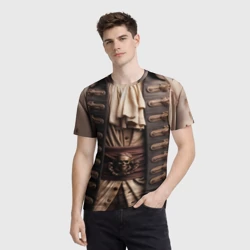 Мужская футболка 3D Наряд пирата - фото 2