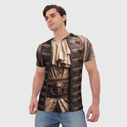 Мужская футболка 3D Наряд пирата - фото 2