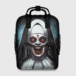 Женский рюкзак 3D Страшная монашка из ужасов