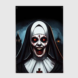 Постер Страшная монашка из ужасов