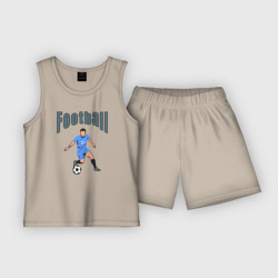 Детская пижама с шортами хлопок Футболист номер десять