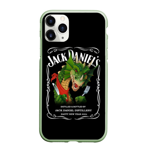 Чехол для iPhone 11 Pro матовый с принтом Джек Дэниэлс - 2024, вид спереди #2