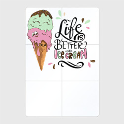 Магнитный плакат 2Х3 Life is better with ice cream