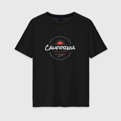 Женская футболка хлопок Oversize California venice beach