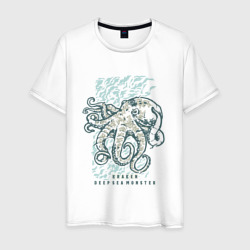 Kraken deep sea monster – Мужская футболка хлопок с принтом купить со скидкой в -20%
